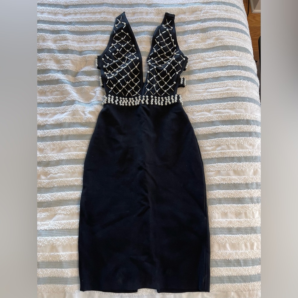 Black Beaded Dress